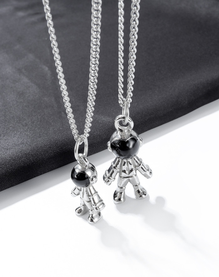 Wholesale Stainless Steel Astronaut Necklace Spaceman Pendant