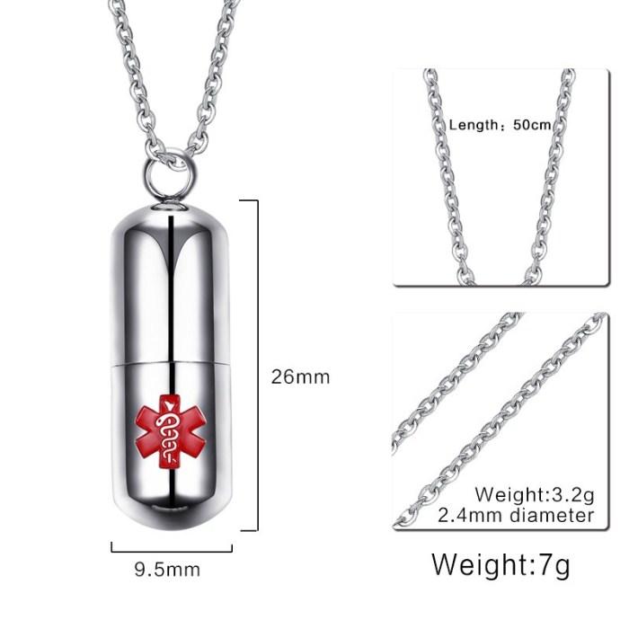 Stainless Steel Medical Alert Jewelry Wholesale