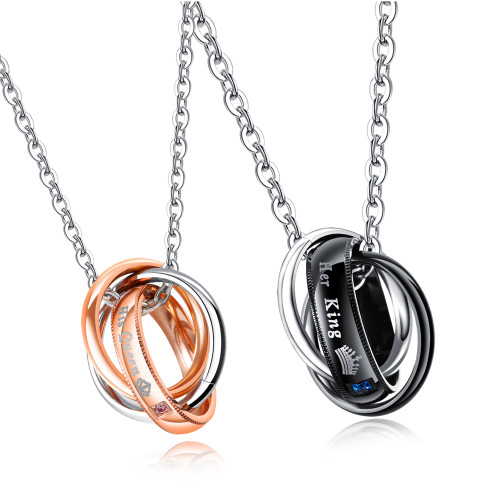 Wholesale Stainless Steel His and Hers Matching Necklaces