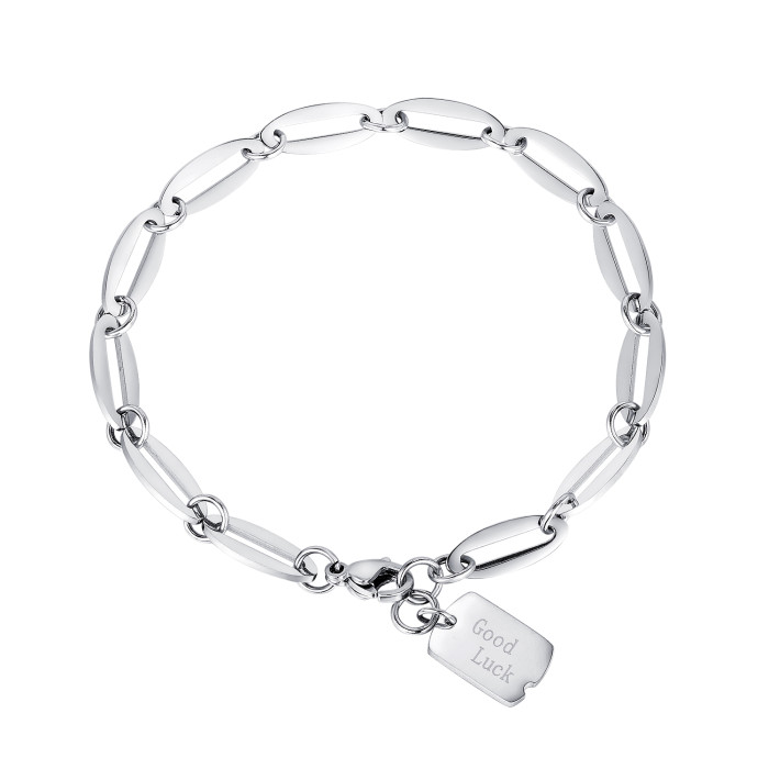 Wholesale Stainless Steel Good Luck Chain Link Bracelet