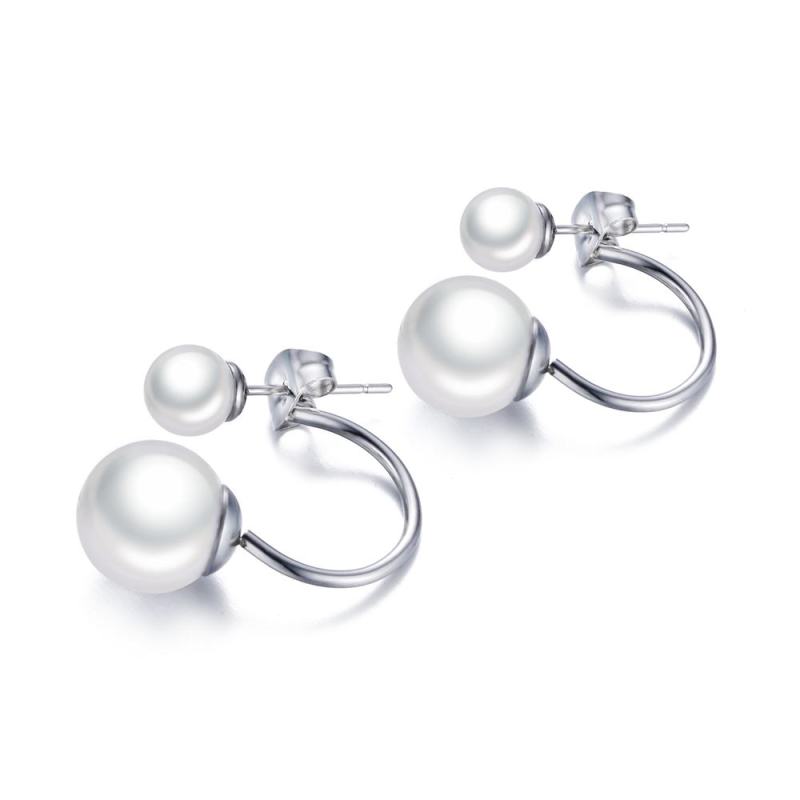 Wholesale Stainless Steel Pearl Stud Earrings for Amazon