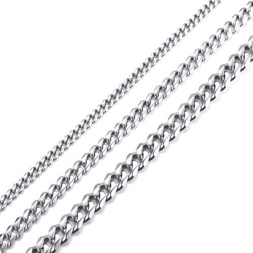 Wholesale Stainless Steel 3MM/5MM/7MM Cuban Necklace