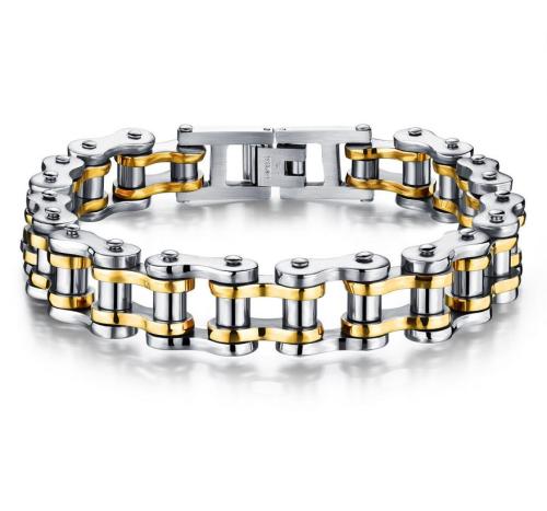 Wholesale Mens Bracelet Gold Plated Stainless Steel