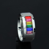 Wholesale Rainbow CZ Pride Stainless Steel Ring Review