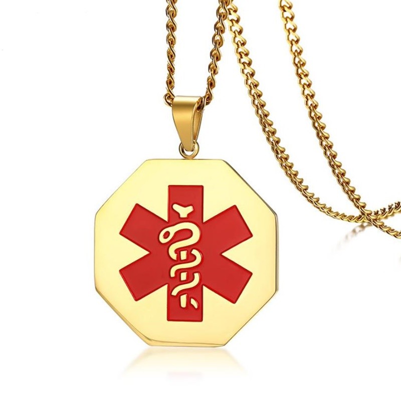 Wholesale Stainless Steel Gold IP Medical Tags