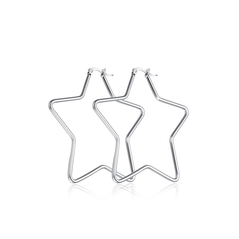 Wholesale Stainless Steel Five Star Earrings for Amazon