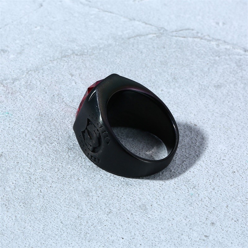 Wholesale Stainless Steel Red Stone Beautiful Ring