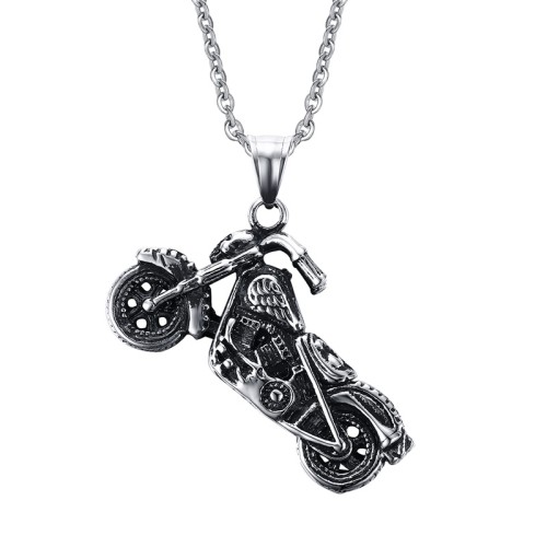 Stainless Steel Mens Motorcyle Necklace Pendants
