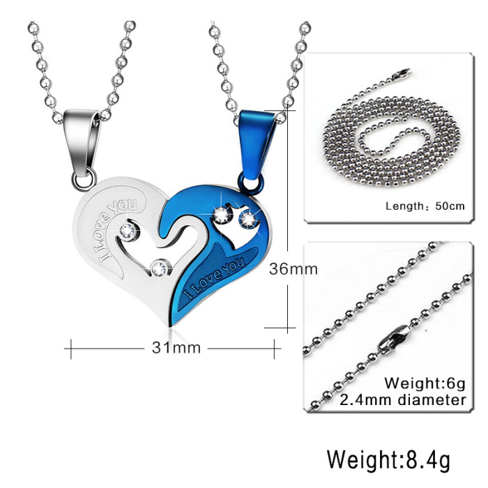 Wholesale Stainless Steel Heart Shape Pendant
