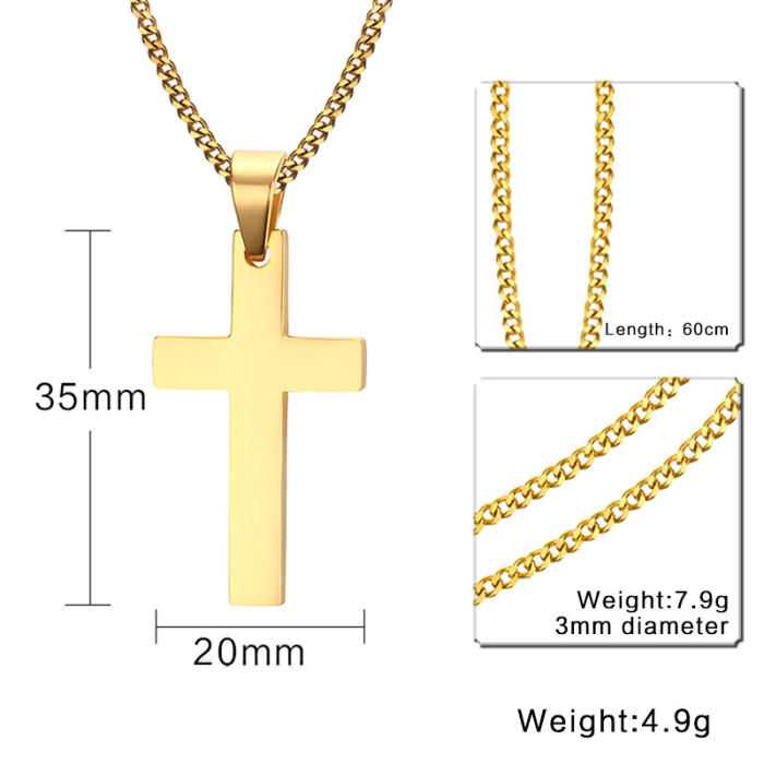 Wholesale Stainless Steel Gold Cross