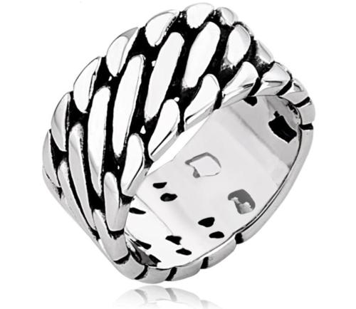 Stainless Steel Bikers Chain Jewelry Ring