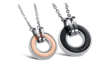 Stainless Steel Couple Love Necklaces