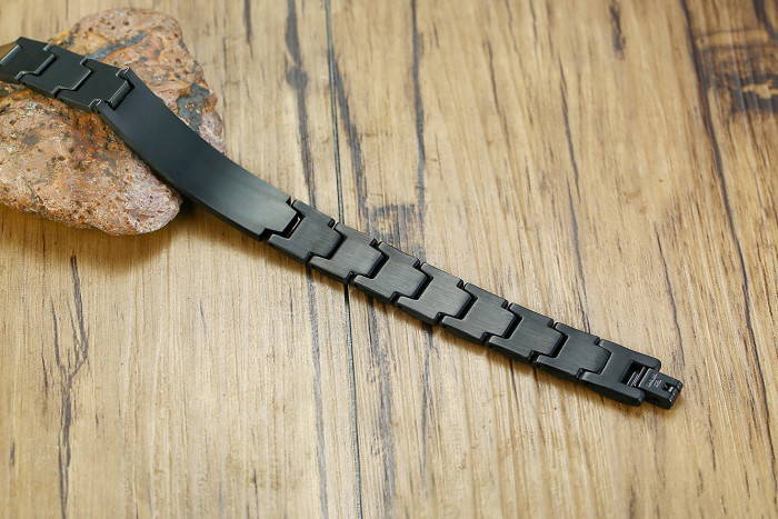 Wholesale Men's Stainless Steel Black Id Bracelet