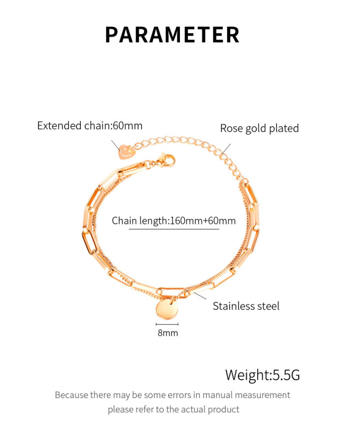 Wholesale Stainless Steel Multilayer Chain Bracelet