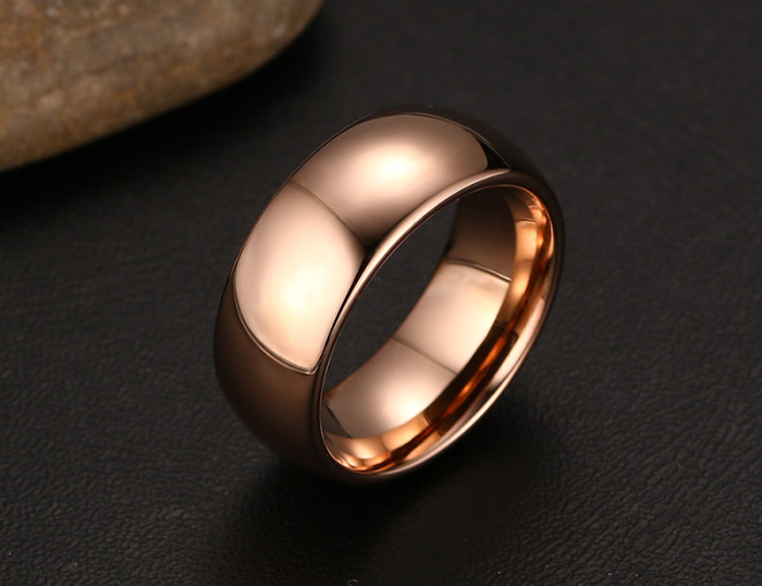 Wholesale Dome Comfort fit Tungsten 8mm Wedding Band