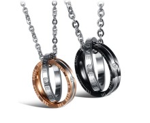 Wholesale Stainless Steel Couple Chain Pendant