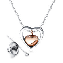 Wholesale Stainless Steel Jewelry Heart Urn Pendant