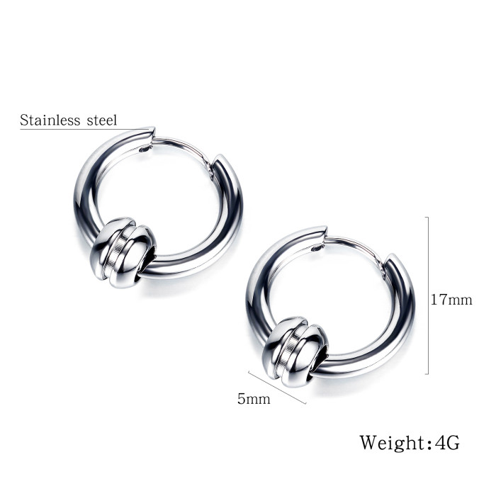 Wholesale Stainless Steel Hoop Earrings For Men
