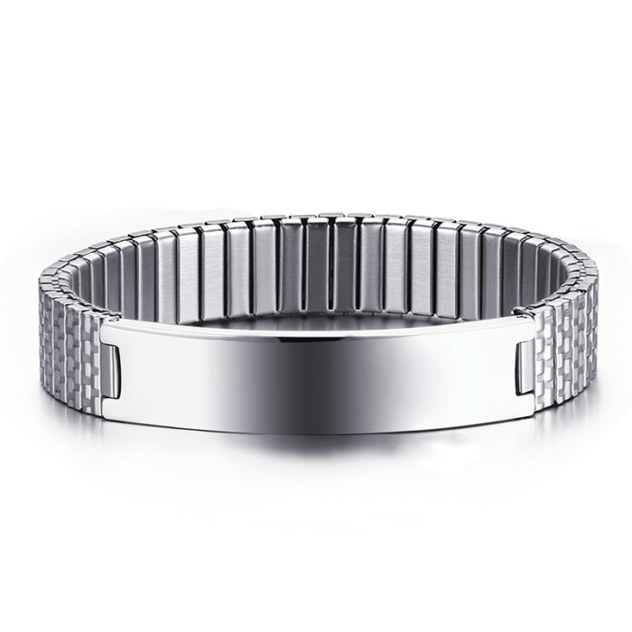 Wholesale Stainless Steel Stretch ID Bracelet Design Ideas