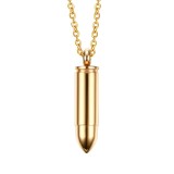 Wholesale Stainless Steel Bullet Cremation Pendants with Chain