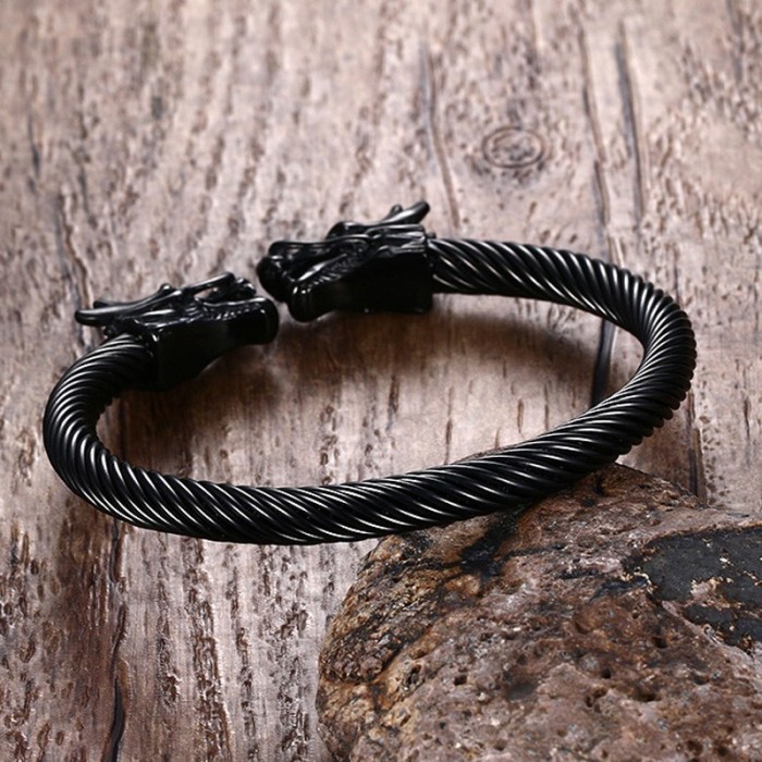 Wholesale Mens Stainless Steel Bangle with Wire