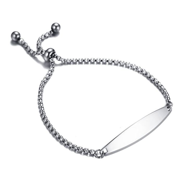Wholesale Fashion Stainless Steel ID Bracelets for Women