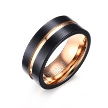 Wholesale Women Rose Gold Tungsten Ring