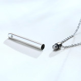 Wholesale Stainless Steel Cylinder Cremation Urn Pendant Necklace