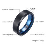 Wholesale Blue Tungsten Carbide Ring