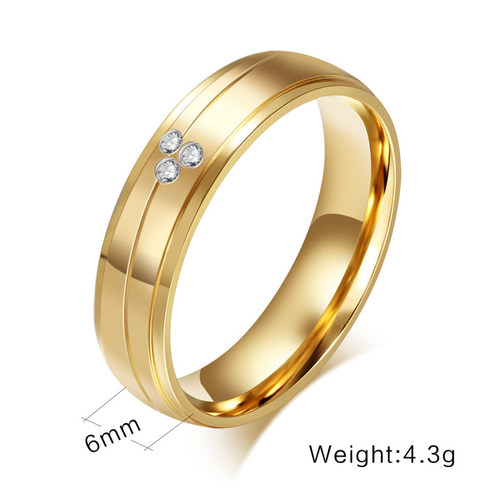 Wholesale Stainless Steel engagement ring and band