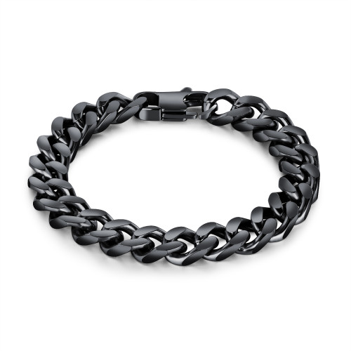 Wholesale Stainless Steel Mens Black Chain Bracelet