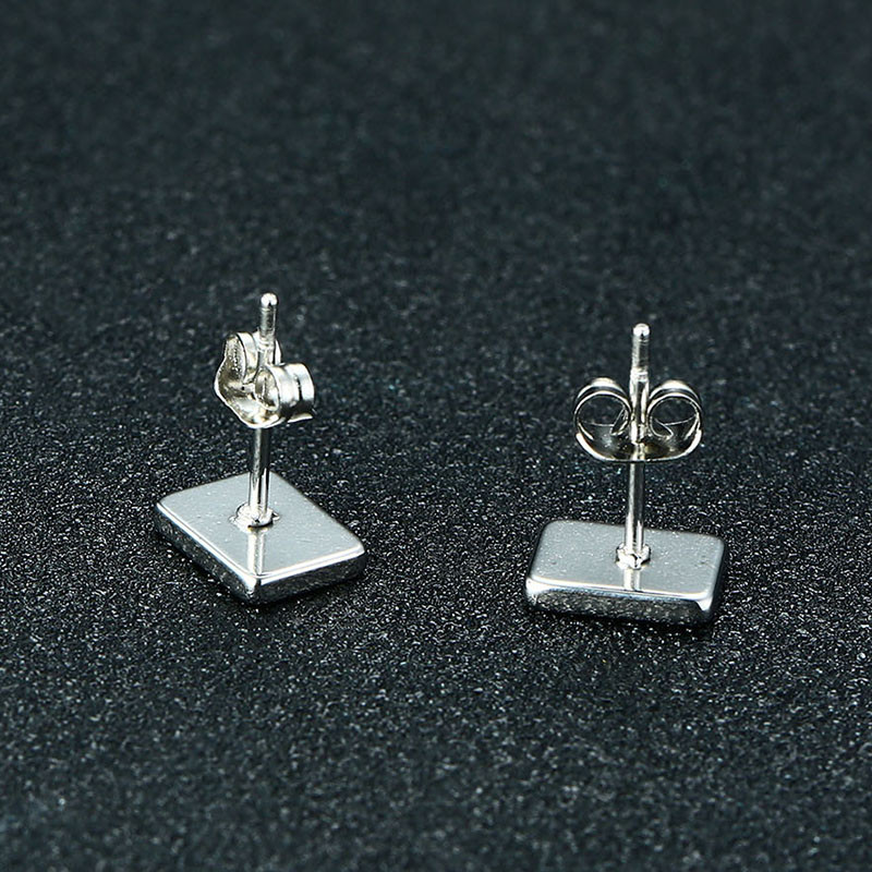 Wholesale Stainless Steel Womens Ace of Spades Stud Earrings