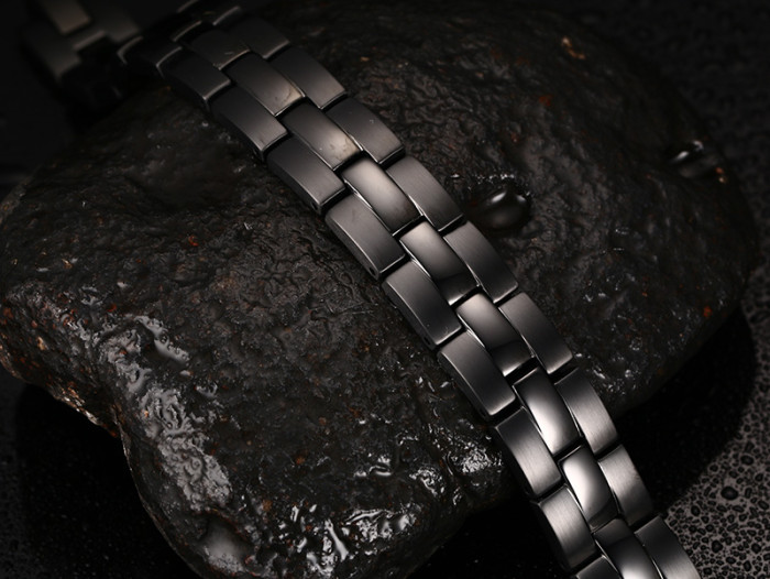 Wholesale Stainless Steel Black Magnetic Bracelet Arthritis