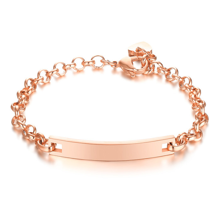Wholesale Stainless Steel Custom ID Bar Multiple Colour Bracelet
