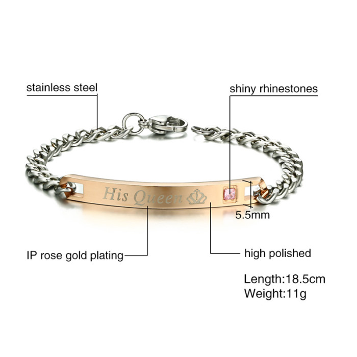 Wholesale Cheap Stainless Steel Couples Bracelets
