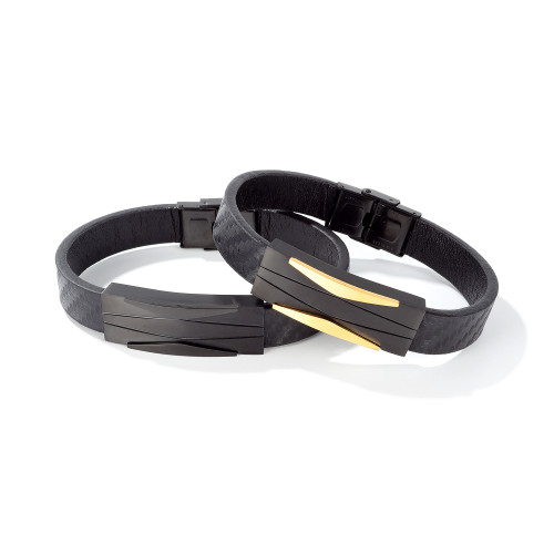 Wholesale Stainless Steel New Model Men’s Leather Belt Bracelet