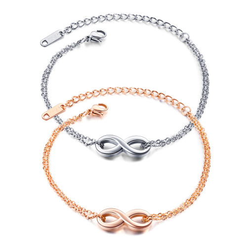 Wholesale Steel Infinity Bracelet for Best Friend