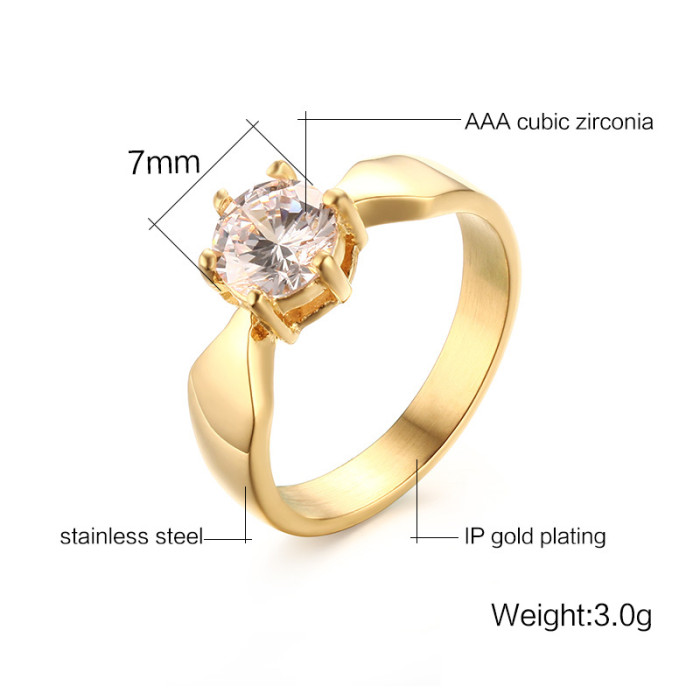 Wholesale Stainless Steel Engagement Ring for Sale