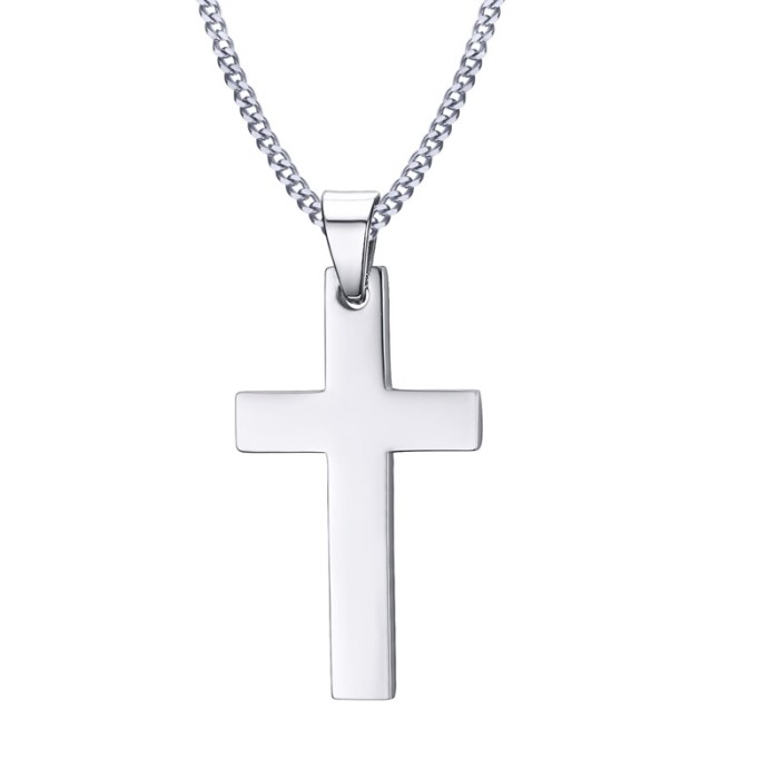 Wholesale Stainless Steel Cross Pendant Necklace