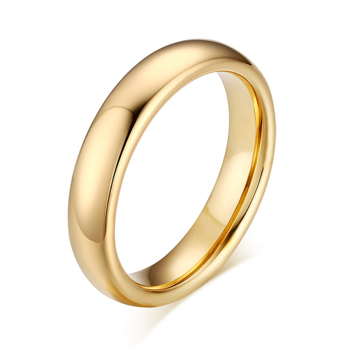 Wholesale 6mm Gold Tungsten Wedding Ring Jewelry