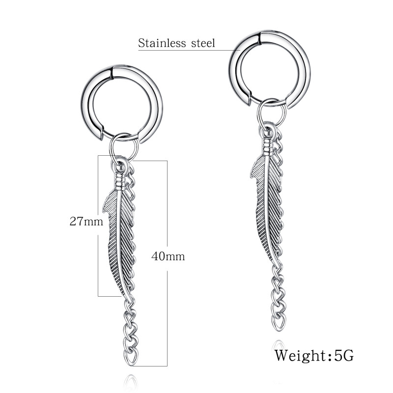 Wholesale Stainless Steel Mens Earring Fashion 2019