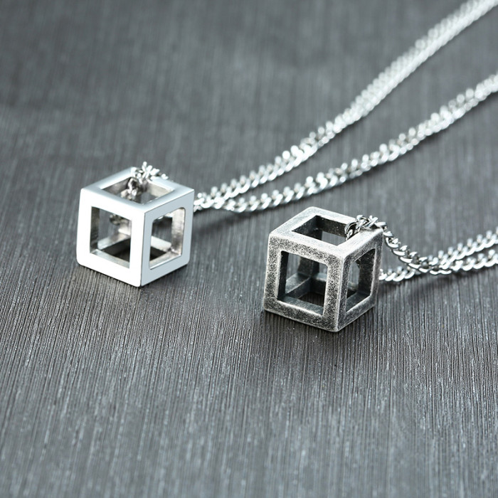 Wholesale Stainless Steel Cube Pendant Designs