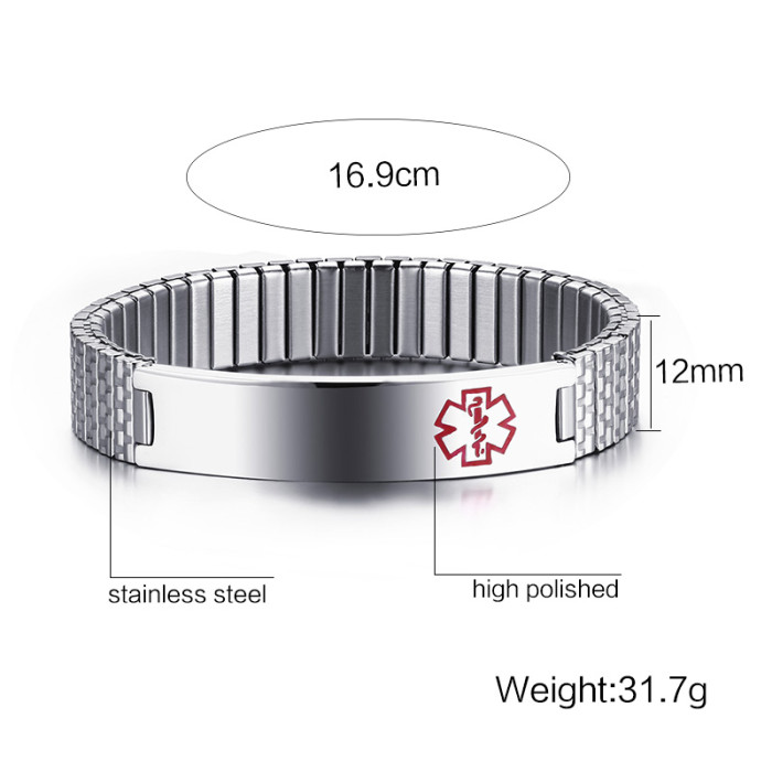 wholesale Hot Sell Stainelss Steel Strecth Medical Bracelets