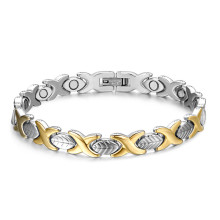 Quality Leaf Gold O Stainless Steel Best Magnetic Bracelet for Women