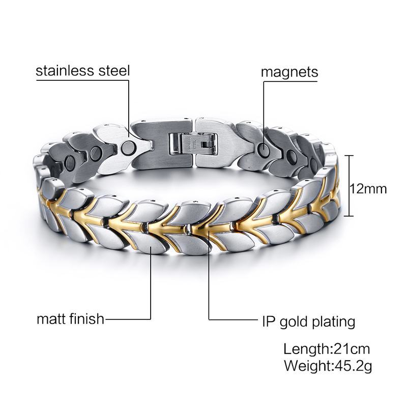 Wholesale Stainless Steel Magnetic Bracelets for Arthritis