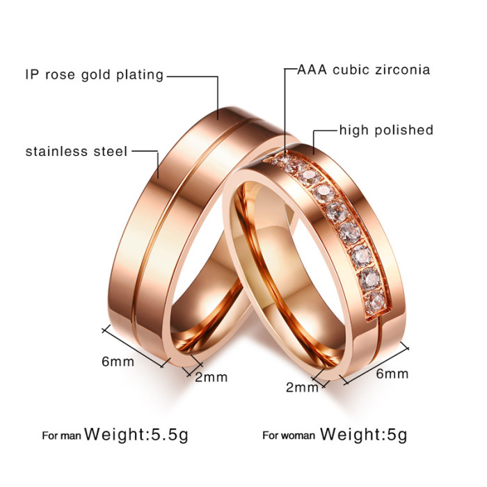 Wholesale Stainless Steel Couple Rings Online