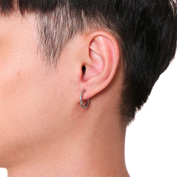 Wholesale Stainless Steel Hoop Earrings for Guys