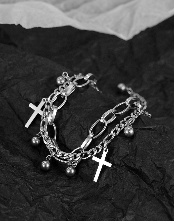Wholesale Stainless Steel Bracelet Mix & Match with Cross
