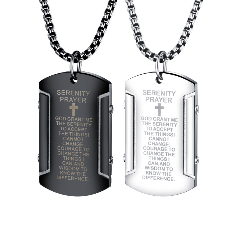 Wholesale Stainless Steel Pendant with Bible Verse