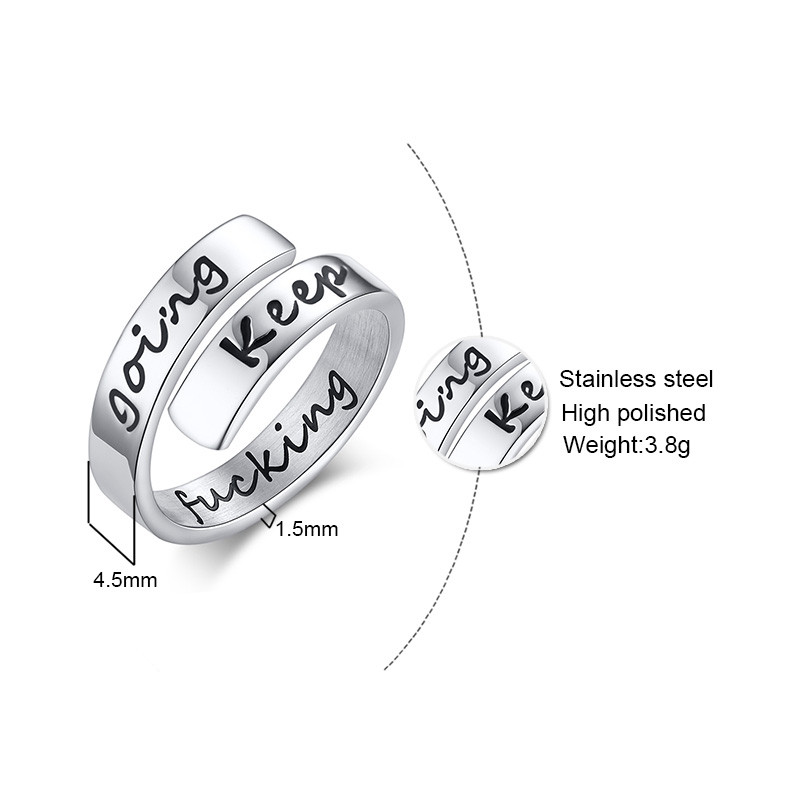 Wholesale Stainless Steel Inspirational Rings Gifts